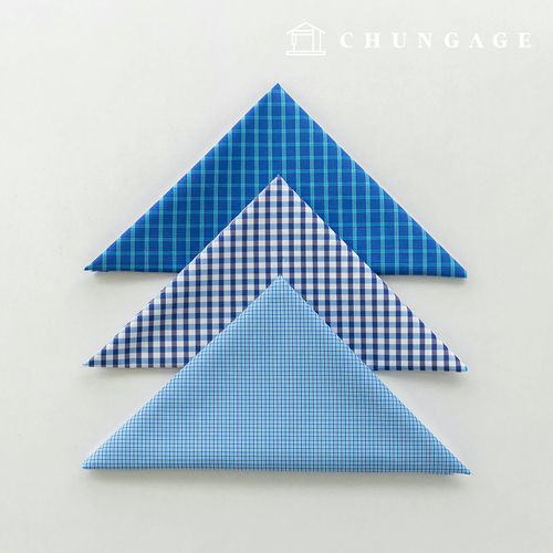 Fabric package Check Span scrap fabric scrap cloth Doll puppy clothes making 3 types A 20