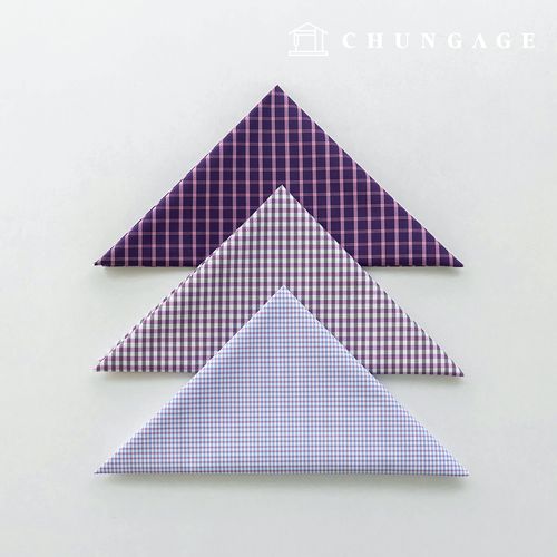 Fabric package Check Span scrap fabric scrap cloth Doll puppy clothes making 3 types A 12