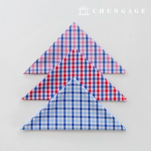 Fabric package Check Span scrap fabric scrap cloth Doll dog clothes making 3 types A 26