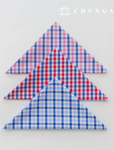 Fabric package Check Span scrap fabric scrap cloth Doll dog clothes making 3 types A 26