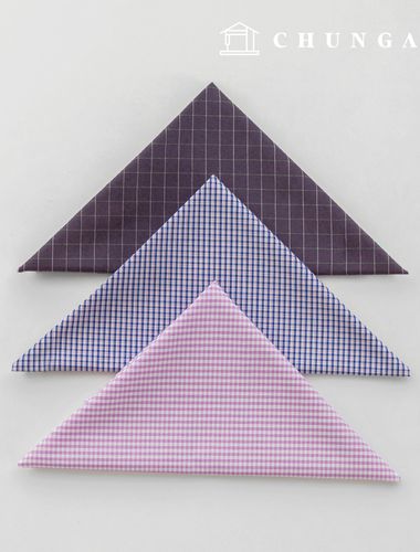 Fabric package Check Span scrap fabric scrap cloth Doll dog clothes making 3 types A 29