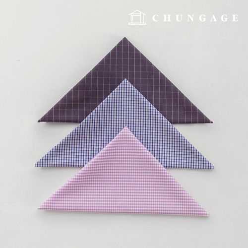 Fabric package Check Span scrap fabric scrap cloth Doll dog clothes making 3 types A 29