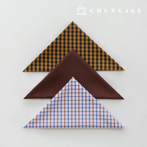 Fabric package Check Span scrap fabric scrap cloth Doll puppy clothes making 3 types A 28