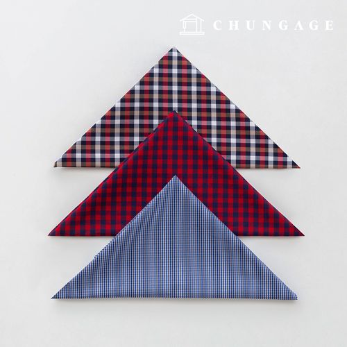 Fabric package Check Span scrap fabric scrap cloth Doll dog clothes making 3 types A 27