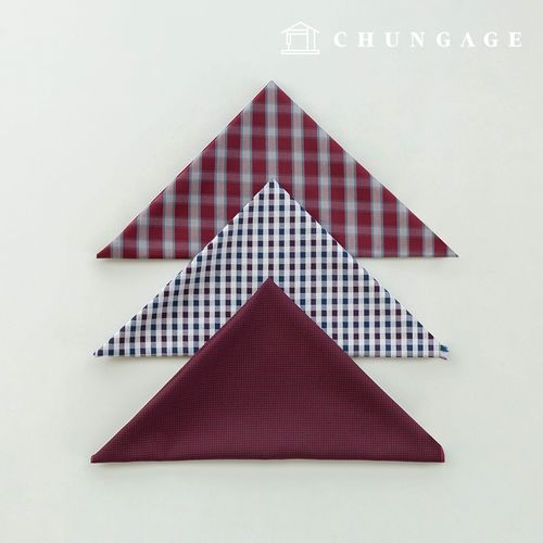 Fabric package Check Span scrap fabric scrap cloth Doll dog clothes making 3 types A 23