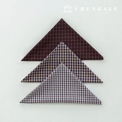 Fabric package Check Span scrap fabric scrap cloth Doll puppy clothes making 3 types A 24