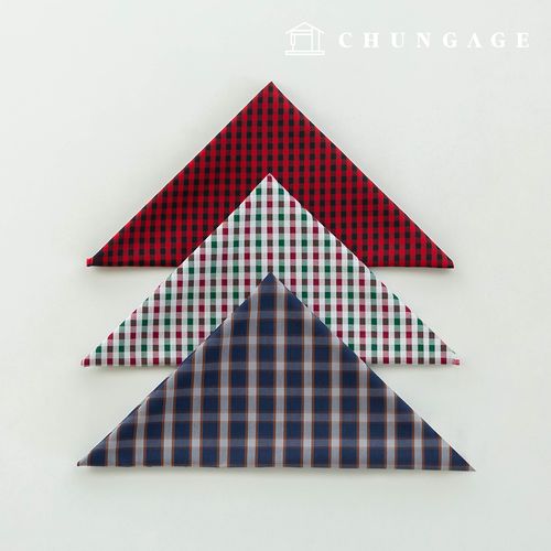 Fabric package Check Span scrap fabric scrap cloth Doll puppy clothes making 3 types A 21