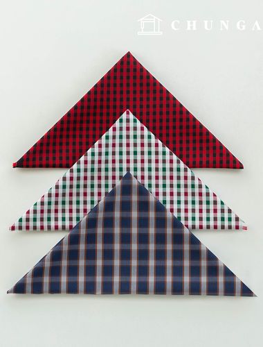 Fabric package Check Span scrap fabric scrap cloth Doll puppy clothes making 3 types A 21