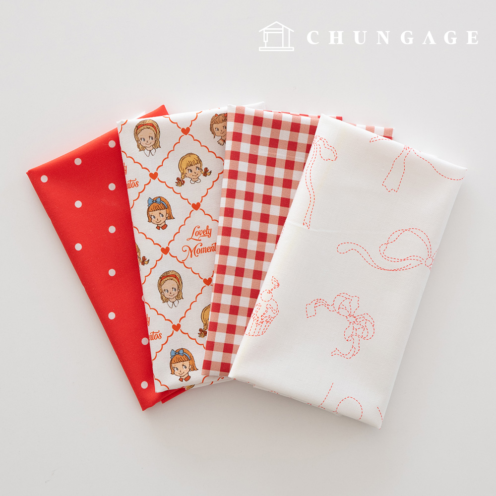 Fabric Package Christmas Scrap Fabric Check Fabric Doll Puppy Clothes Making 4 Types 205