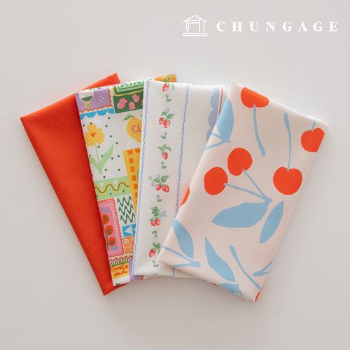 Fabric Package Flower Scrap Fabric Fruit Cloth Doll Dog Clothes Making 4 Types 215