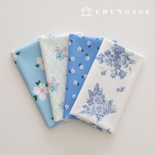 Fabric Package Flower Scrap Fabric Check Fabric Doll Puppy Clothes Making 4 Types 217