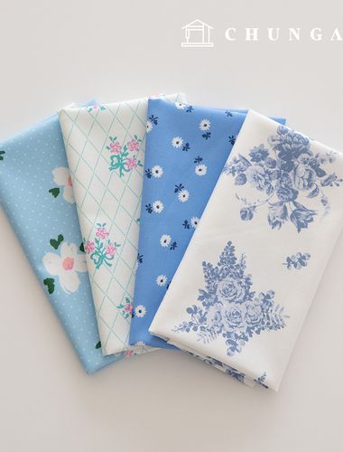 Fabric Package Flower Scrap Fabric Check Fabric Doll Puppy Clothes Making 4 Types 217