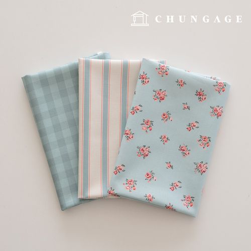 Fabric Package Flower Scrap Fabric Striped Fabric Doll Dog Clothes Making 3 Types 230