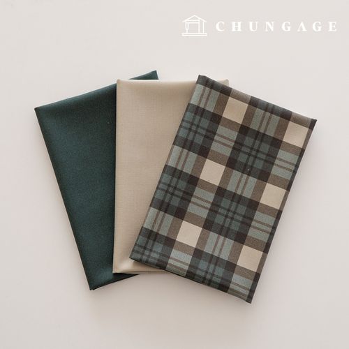 Fabric Package Plain Scrap Fabric Check Fabric Doll Dog Clothes Making 3 Types 233