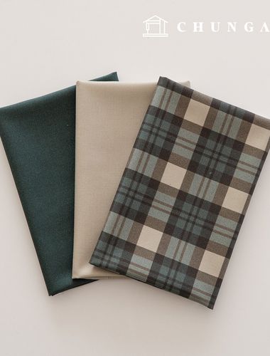 Fabric Package Plain Scrap Fabric Check Fabric Doll Dog Clothes Making 3 Types 233