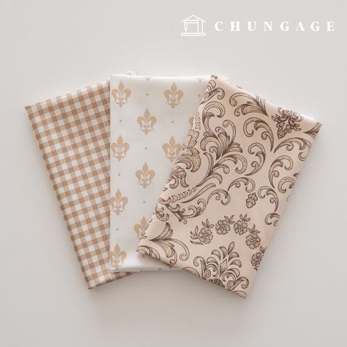 Fabric Package Renaissance Scrap Fabric Check Fabric Doll Puppy Clothes Making 3 Types 236