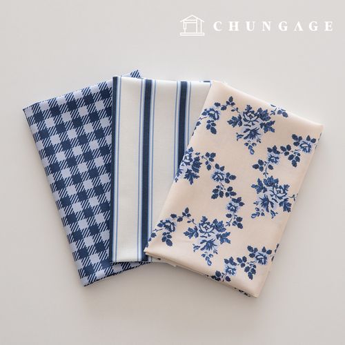 Fabric Package Flower Scrap Fabric Check Fabric Doll Puppy Clothes Making 3 Types 237