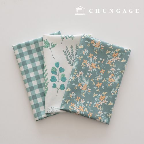 Fabric Package Flower Scrap Fabric Check Fabric Doll Puppy Clothes Making 3 Types 239