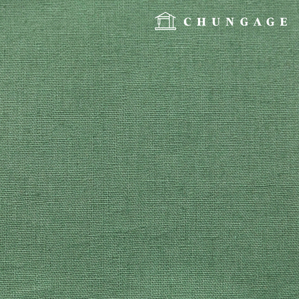 Christmas Linen Fabric Washing Plain Linen Wide Width 11 count Vintage Green 1 yard