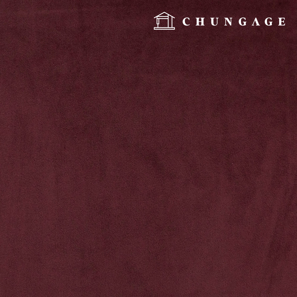 Christmas Velvet Fabric Plain Doll Fabric Winter Curtain Cushion Display Case Fabric New Bella Deep Burgundy 1 yard