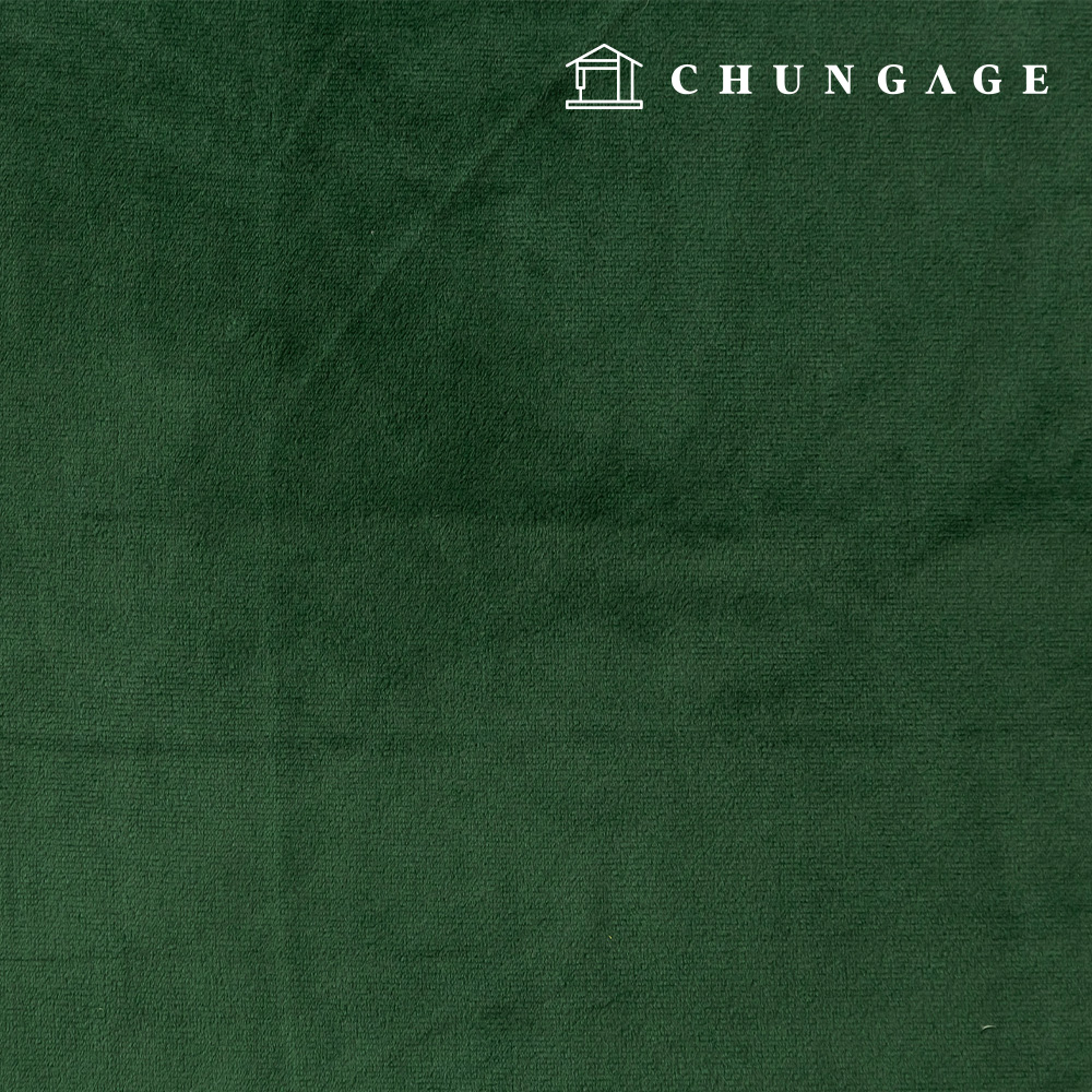 Christmas Velvet Fabric Plain Doll Fabric Winter Curtain Cushion Display Case Fabric New Bella Deep Green 1 Yard