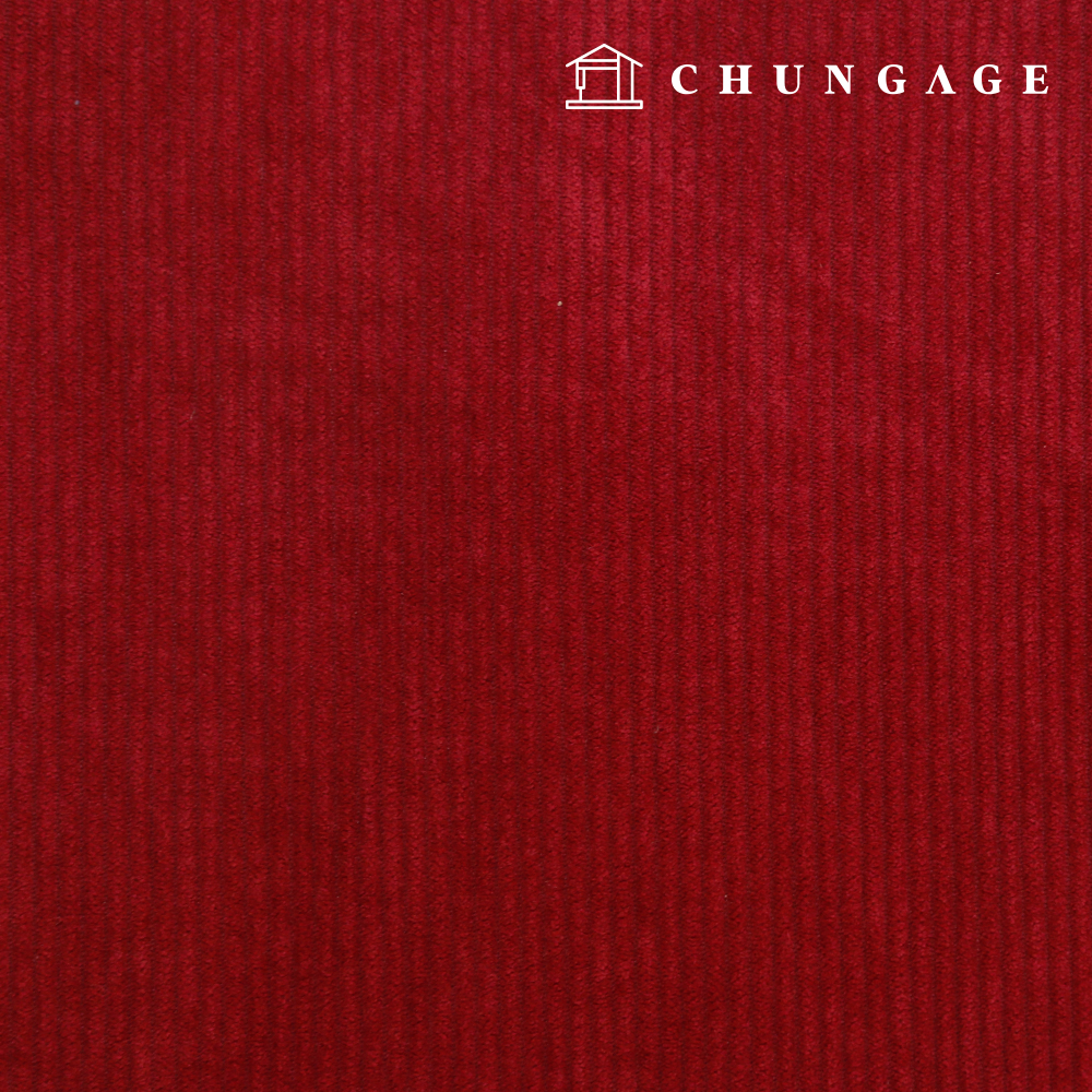 Christmas Corduroy Fabric Span Medium Corduroy 8W Wide Width Fabric Winter Plain Simply Wine 1 yard