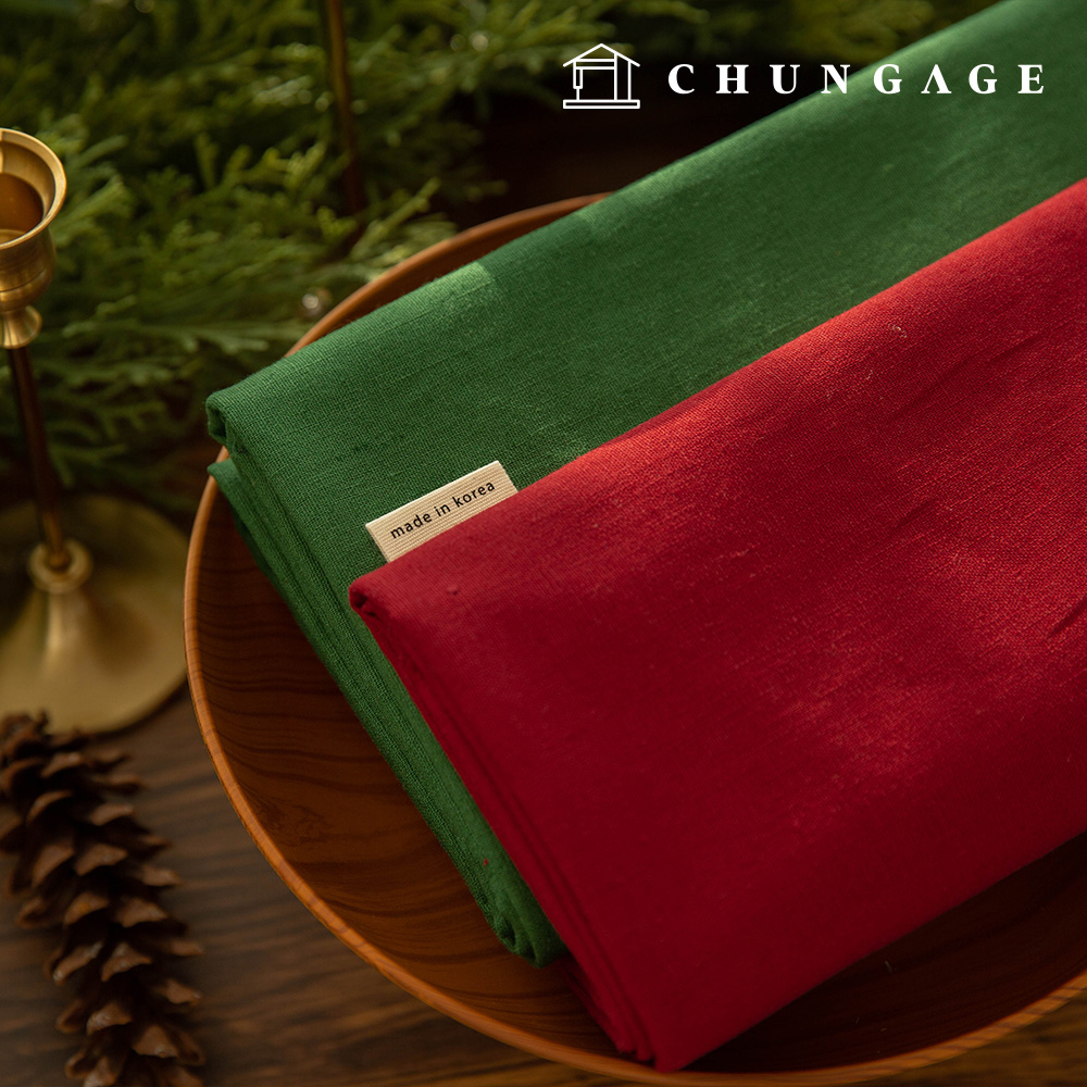 Christmas Linen Fabric Washing Plain Linen 11 count Day 2 types