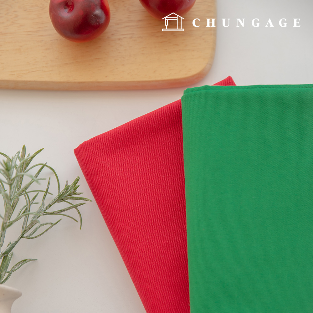 Christmas cotton Oxford fabric 20 count cotton cloth plain fabric daily plain ginger 2 types