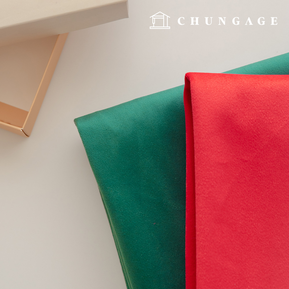 Christmas Velvet Fabric Plain Fabric Winter Fabric New Bella Merry 2 types