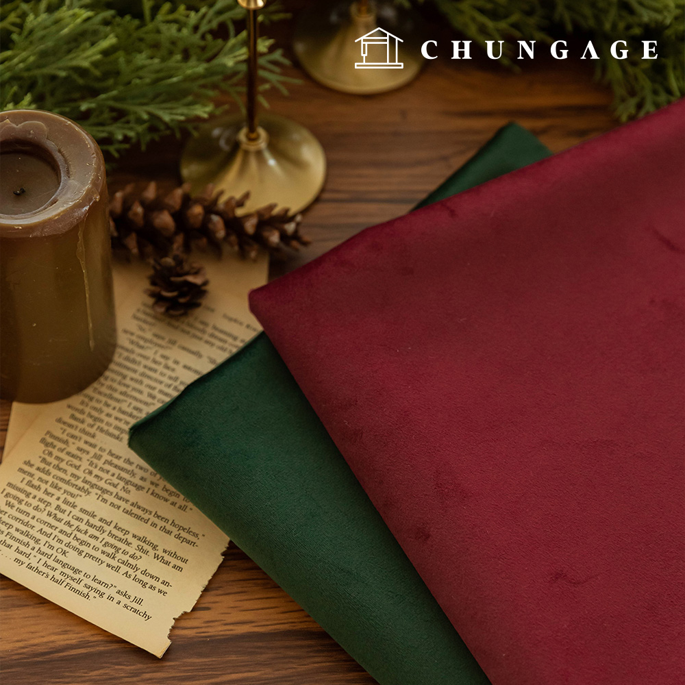 Christmas Velvet Fabric Plain Fabric Winter Fabric New Bella New Bella Chris 2 types
