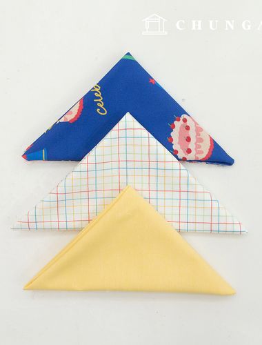Fabric package cotton check fabric cake yellow piece cloth 3 types 151