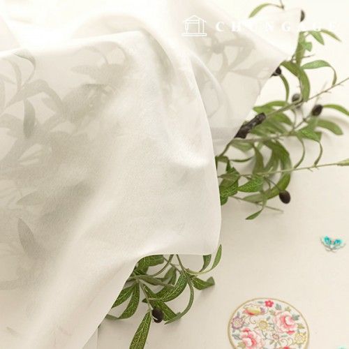 Hanbok Fabric Hanbok Making Plain Fabric Flower Wind White