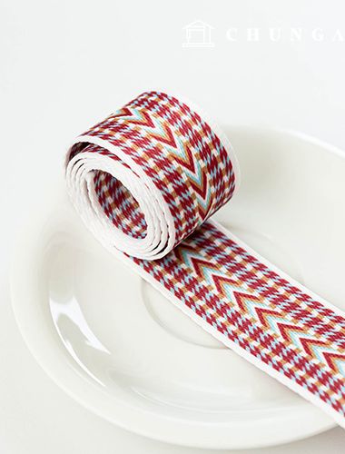 Bag String Poly Double-Sided Webbing String Weaving Cross Bag 38mm Chief Sky Brown