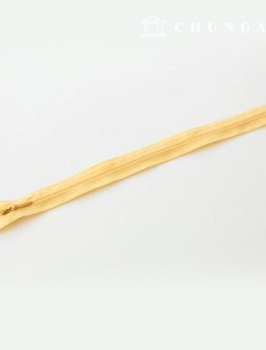 Console zipper hidden single zipper 25cm light yellow