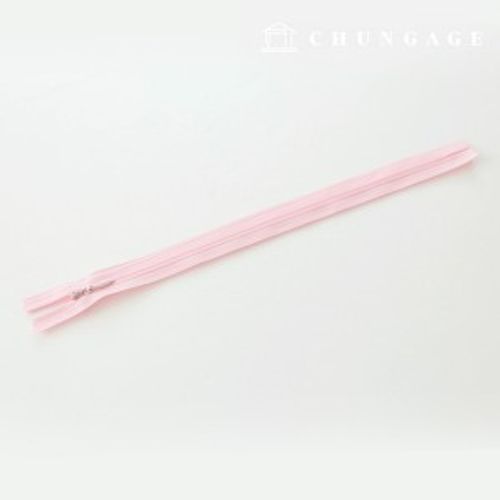 Console zipper hidden single zipper 25cm Light pink