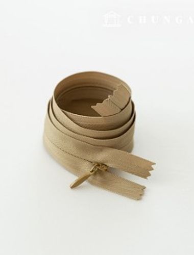 Console zipper hidden single zipper 60cm Beige