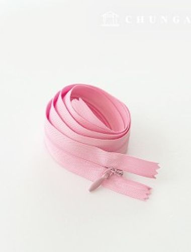 Console Zipper Hidden Sole Zipper 60cm Pink