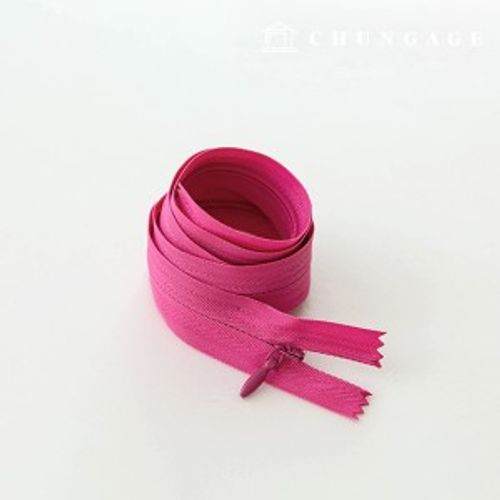Console zipper hidden single zipper 60cm Hot pink