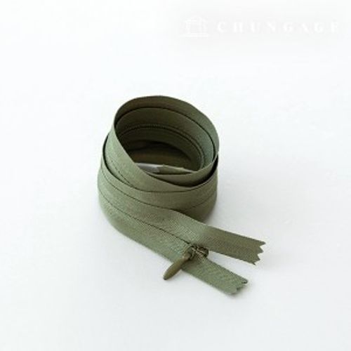 Console zipper hidden single-breasted zipper 60cm khaki