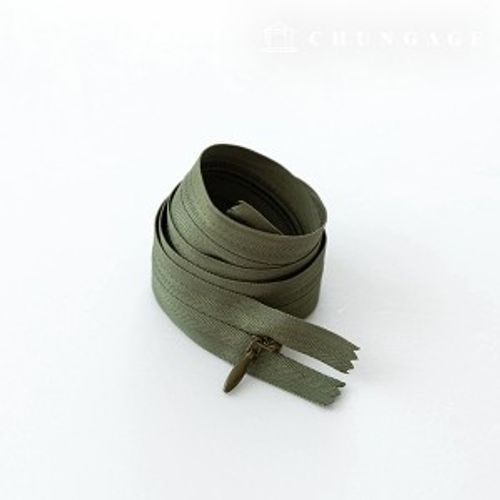 Console zipper hidden single-breasted zipper 60cm Khaki