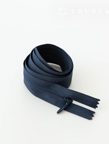 Console zipper hidden single zipper 60cm Navy