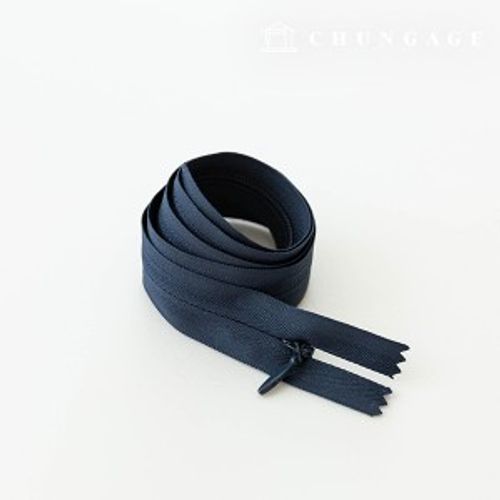 Console zipper hidden single zipper 60cm Navy