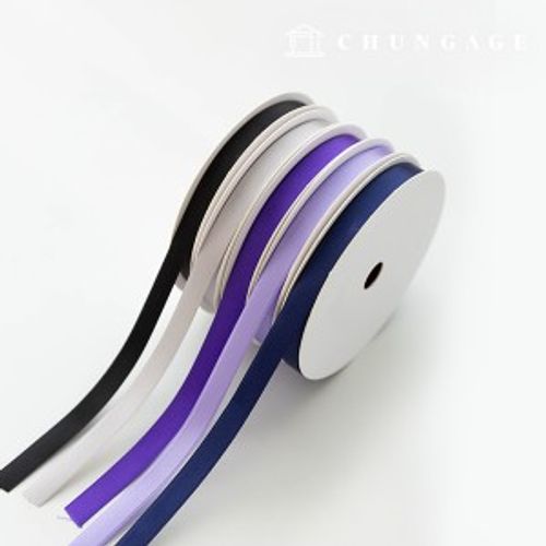 Satin bowknot string craft package bowknot tape 10mm purple 5 types 1 yard
