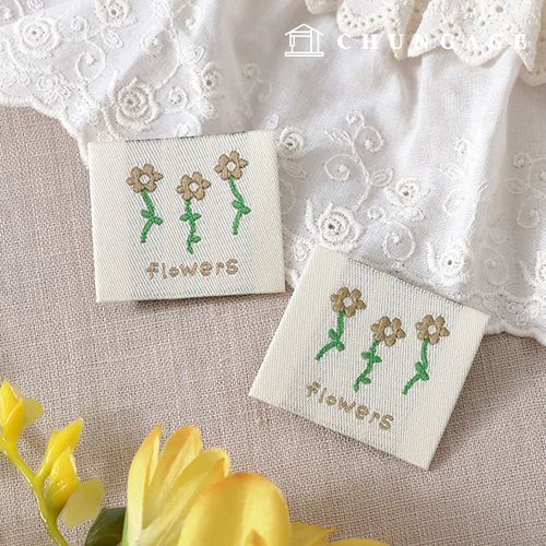Cotton Labels Double-Sided Decorative Labels Floral Special Limited Flower 58620