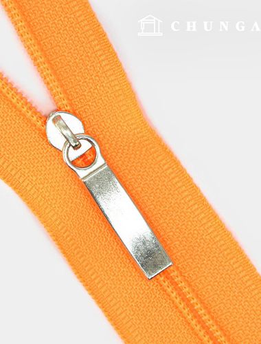 Roll Zipper Home Fashion Coil Zipper 270cm Neon Orange 62670