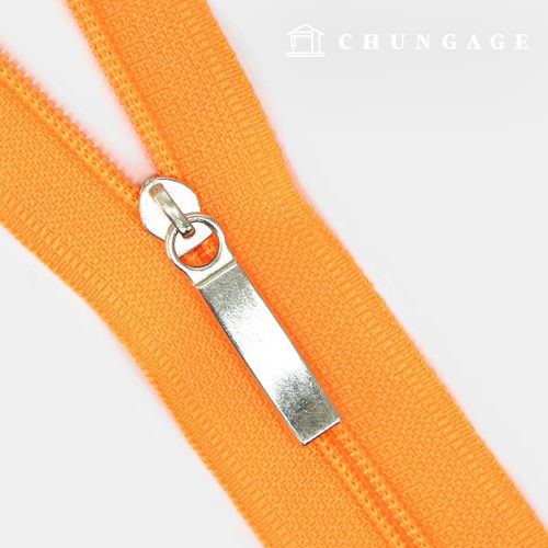 Roll Zipper Home Fashion Coil Zipper 270cm Neon Orange 62670