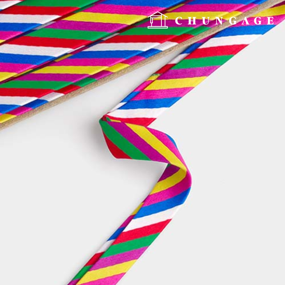 Colorful bias tape 10mm 71020
