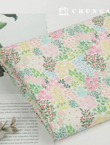 Eco-friendly antibacterial and anti-inflammatory fabric E-DTP cotton20 count Windy Garden