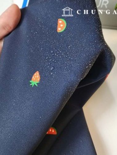 Poly fabric all-round span waterproof strawberry watermelon Navy