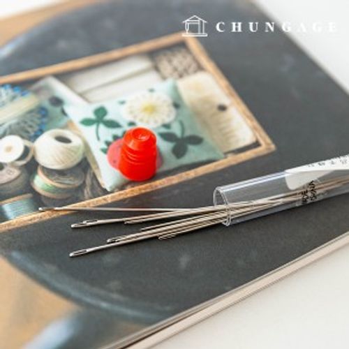 Hand Needle Set Circular Embroidery Needle Case Transparent Case